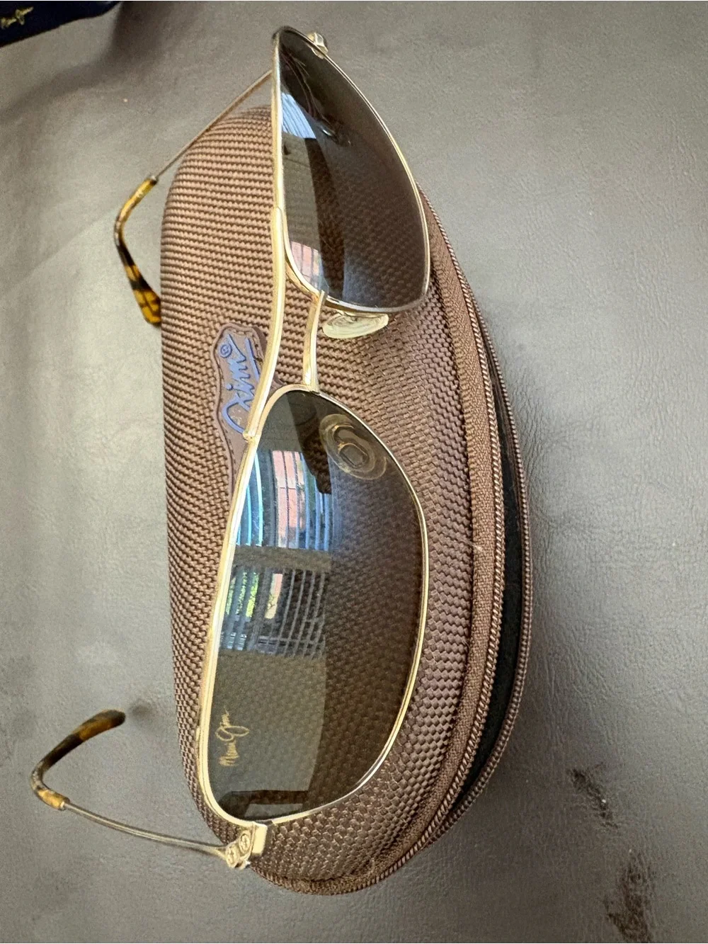 Maui Jim Wiki Wiki MJ 246-16 Titanium Sunglasses Size 59-17-120